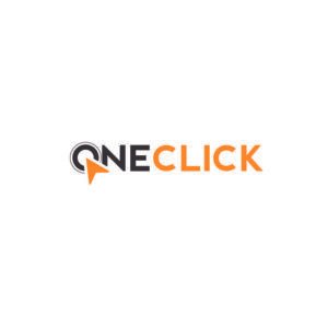 One click online web store minimal logo design